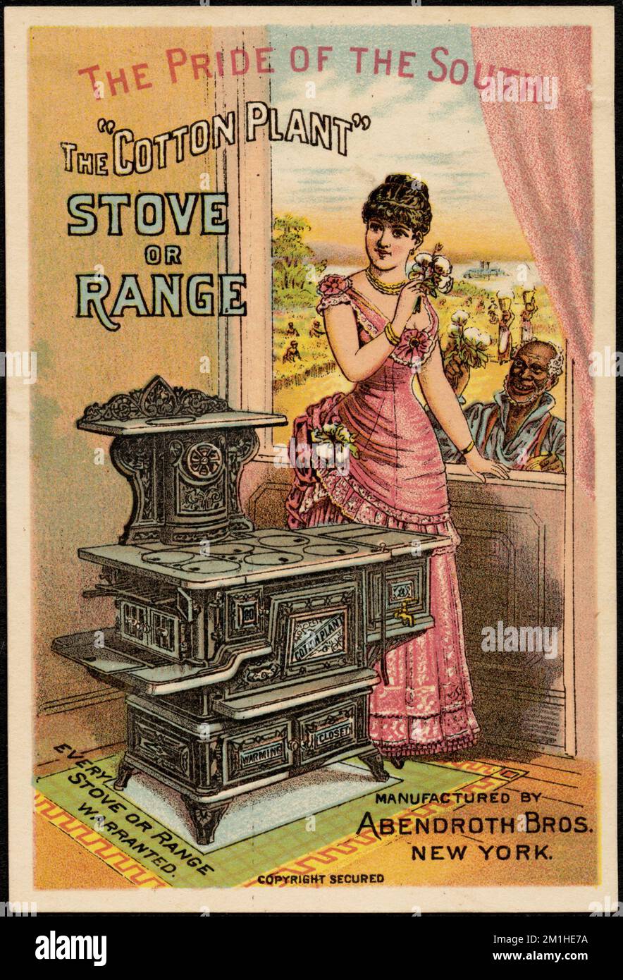The pride of the South the 'Cotton Plant' stove or range. Every stove