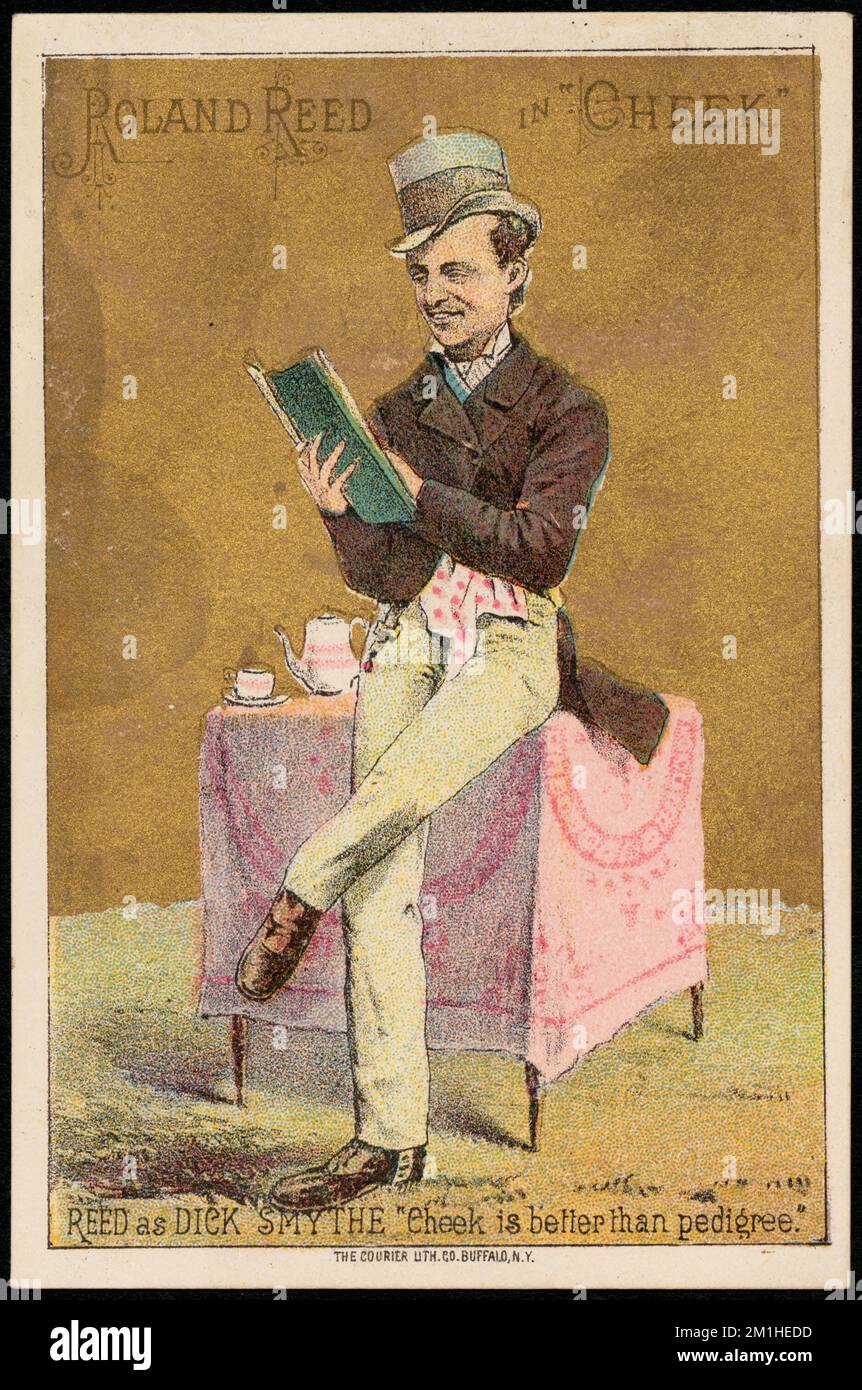 Roland Reed in 'Cheek.' Reed as Dick Smythe. 'Cheek is better than ...