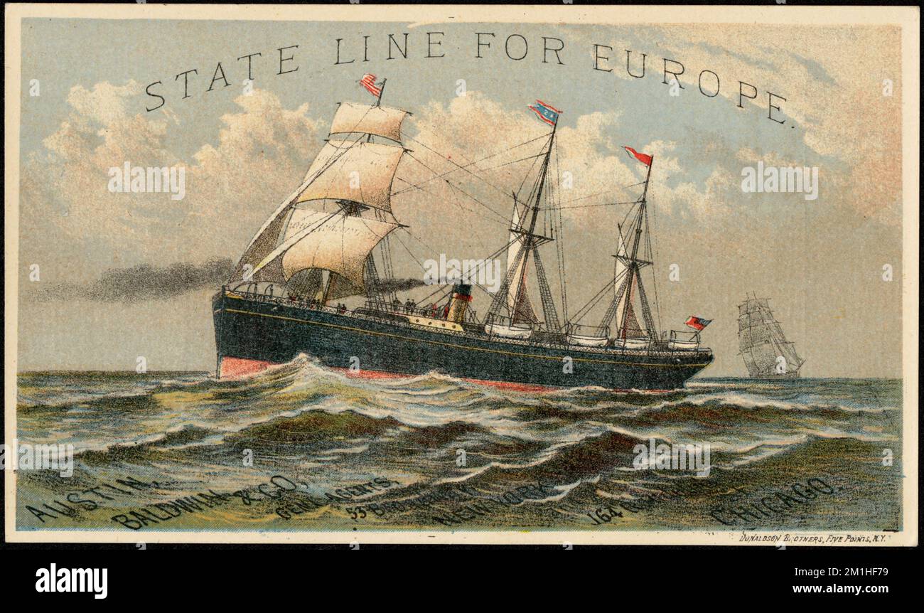 American trade ship 19th century hi-res stock photography and images ...