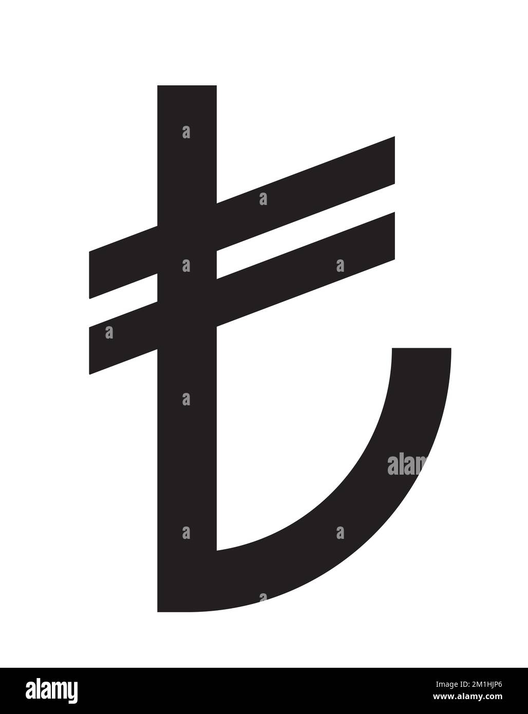 Lira turkish symbol sign. Turkish money currency logo lira isolated illustration Stock Vector