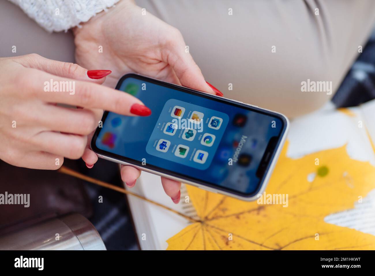 Concept mobile app development infographics hi-res stock photography