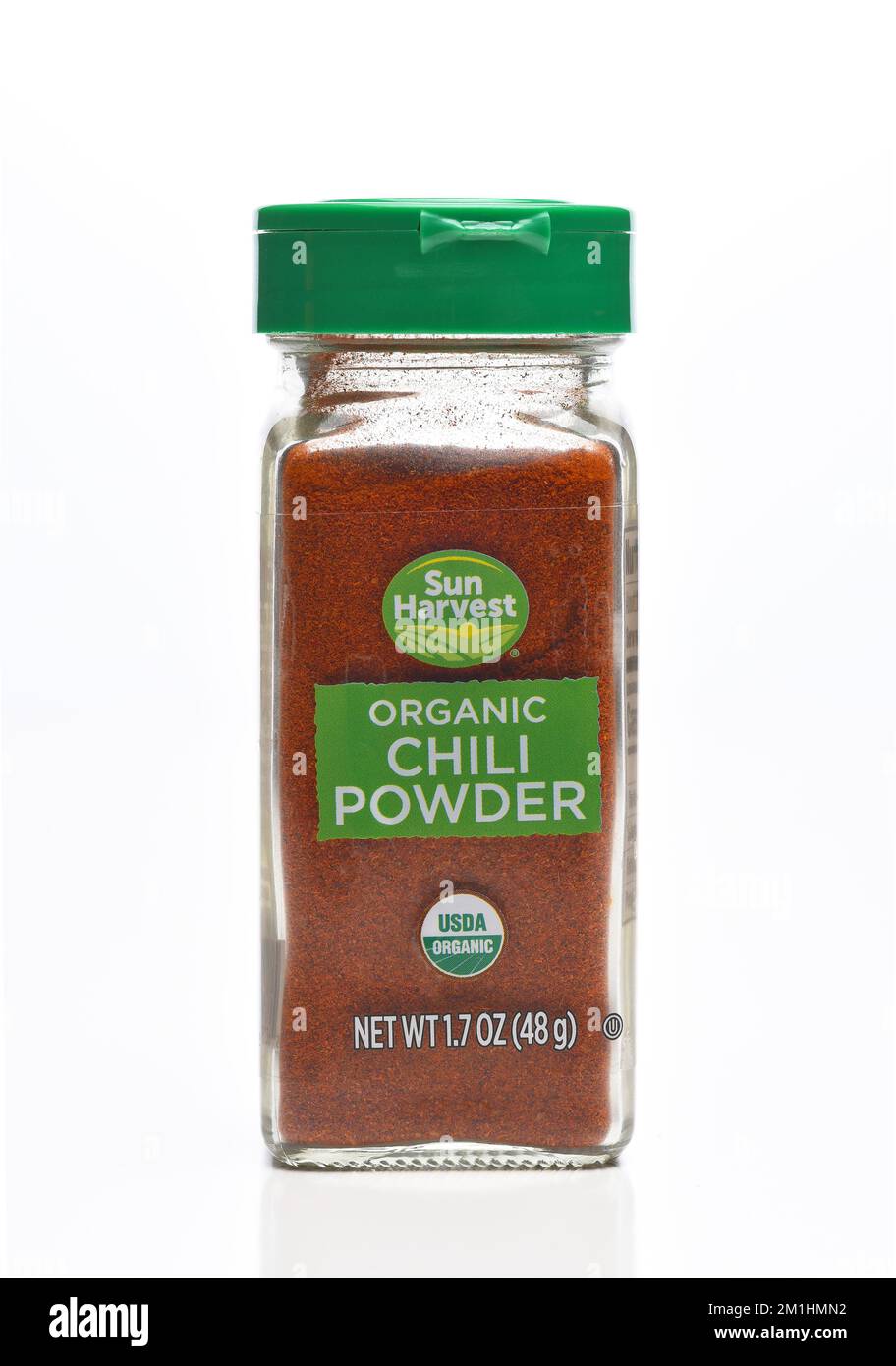 IRVINE, CALIFORNIA 12 DEC 2022 A bottle of Sun Harvest Chili Powder