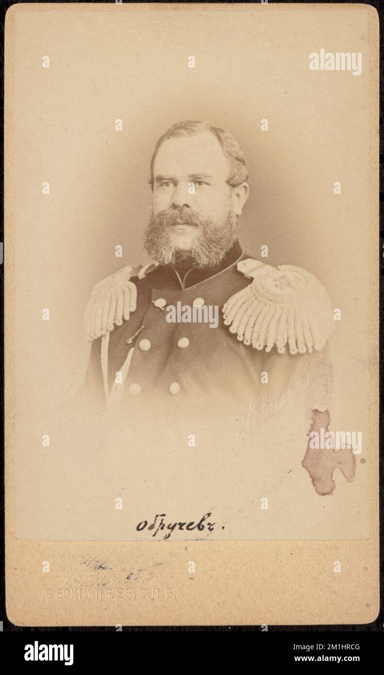 Обручевъ , Military officers, Obruchev, N. N. Nikolaĭ Nikolaevich, 1830 ...