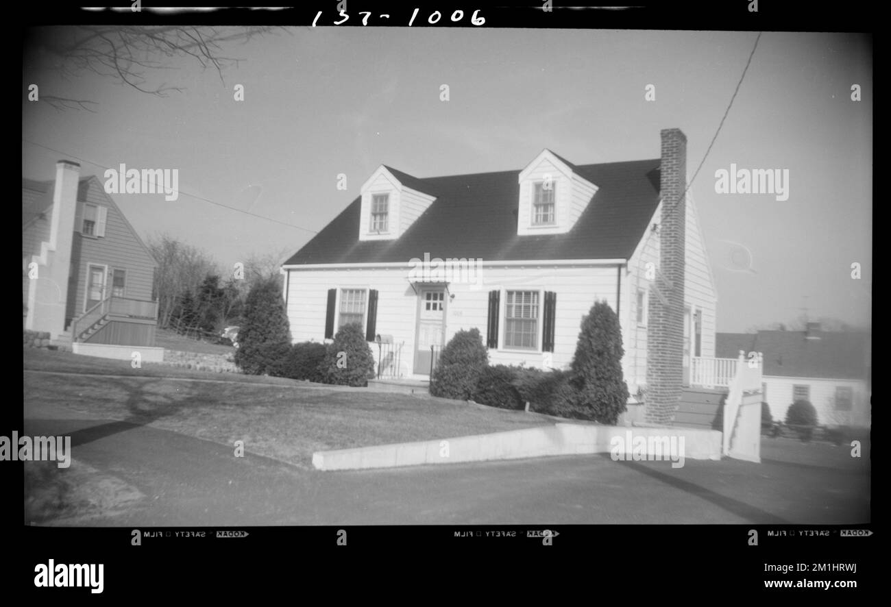 1006 Greendale Ave , Houses. Needham Building Collection Stock Photo