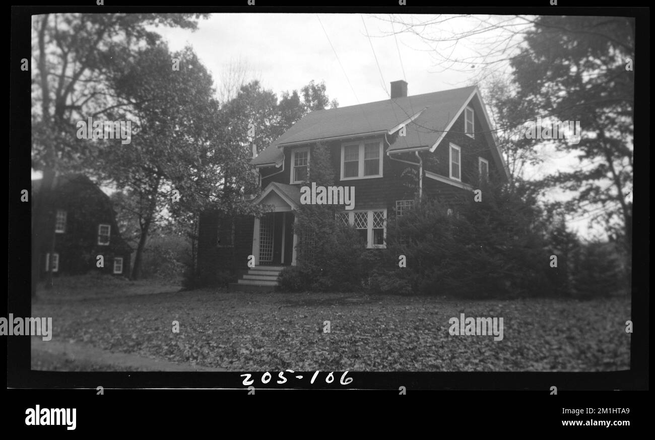 106 Marked Tree Rd , Houses. Needham Building Collection Stock Photo