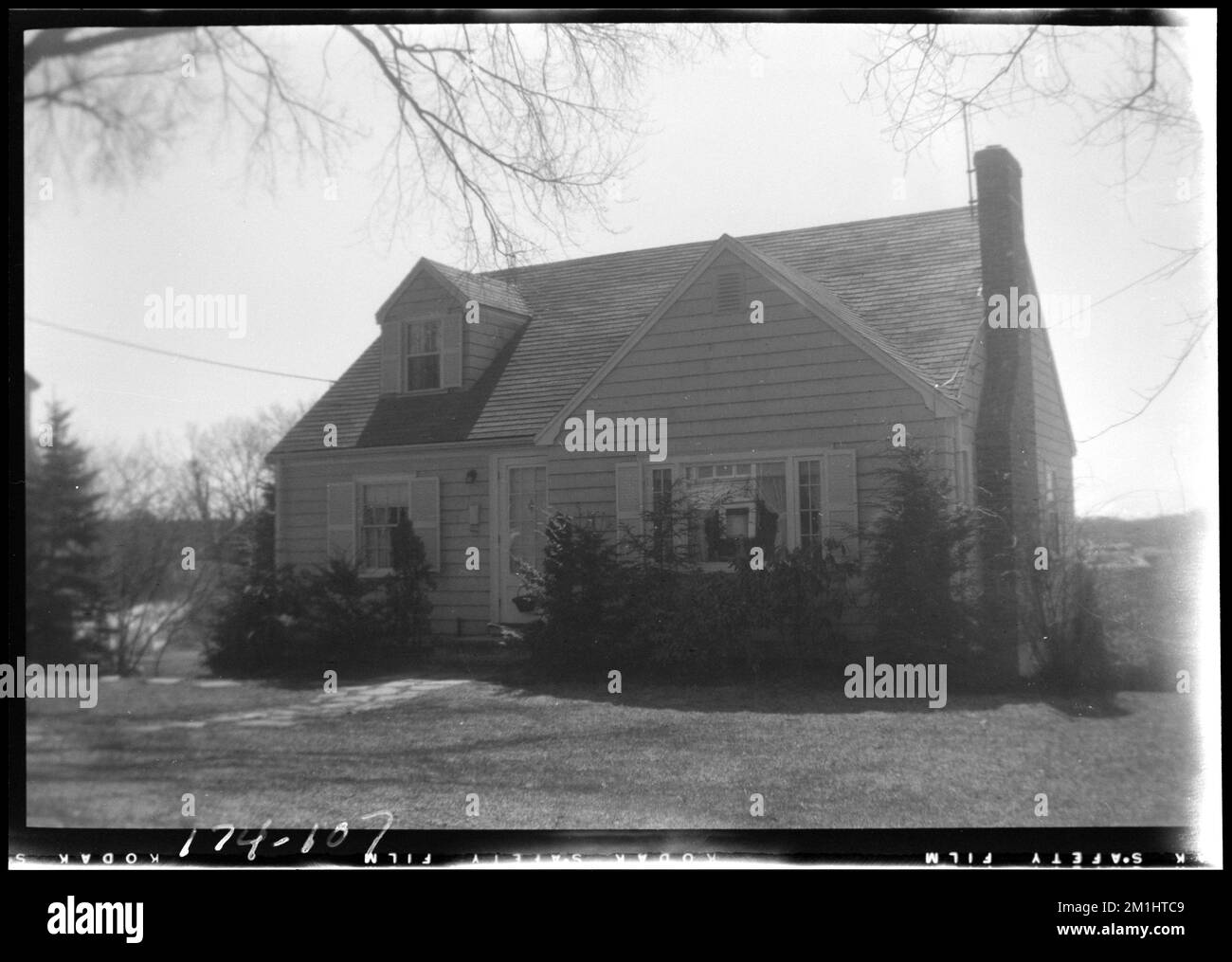 107 Hunnewell St , Houses. Needham Building Collection Stock Photo