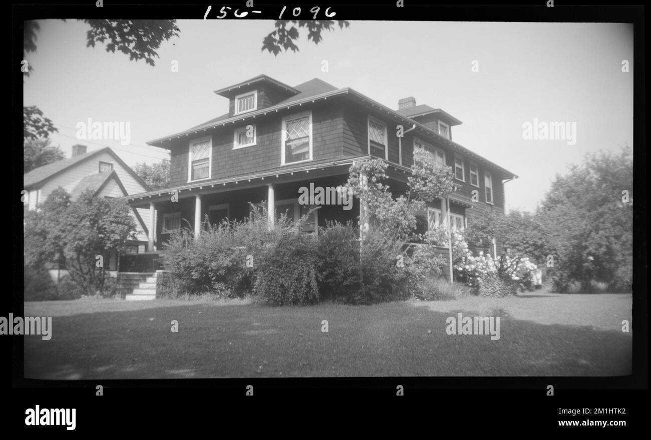 1096 Highland Ave , Houses. Needham Building Collection Stock Photo