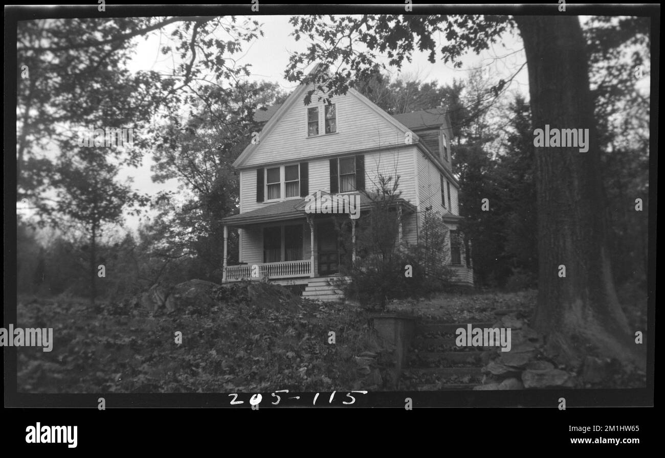 115 Marked Tree Rd , Houses. Needham Building Collection Stock Photo