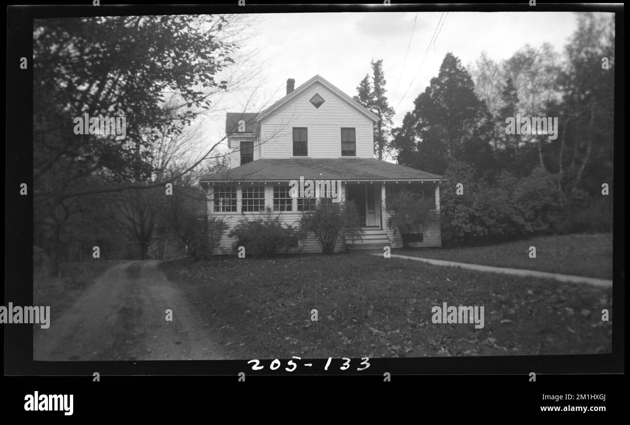 133 Marked Tree Rd , Houses. Needham Building Collection Stock Photo