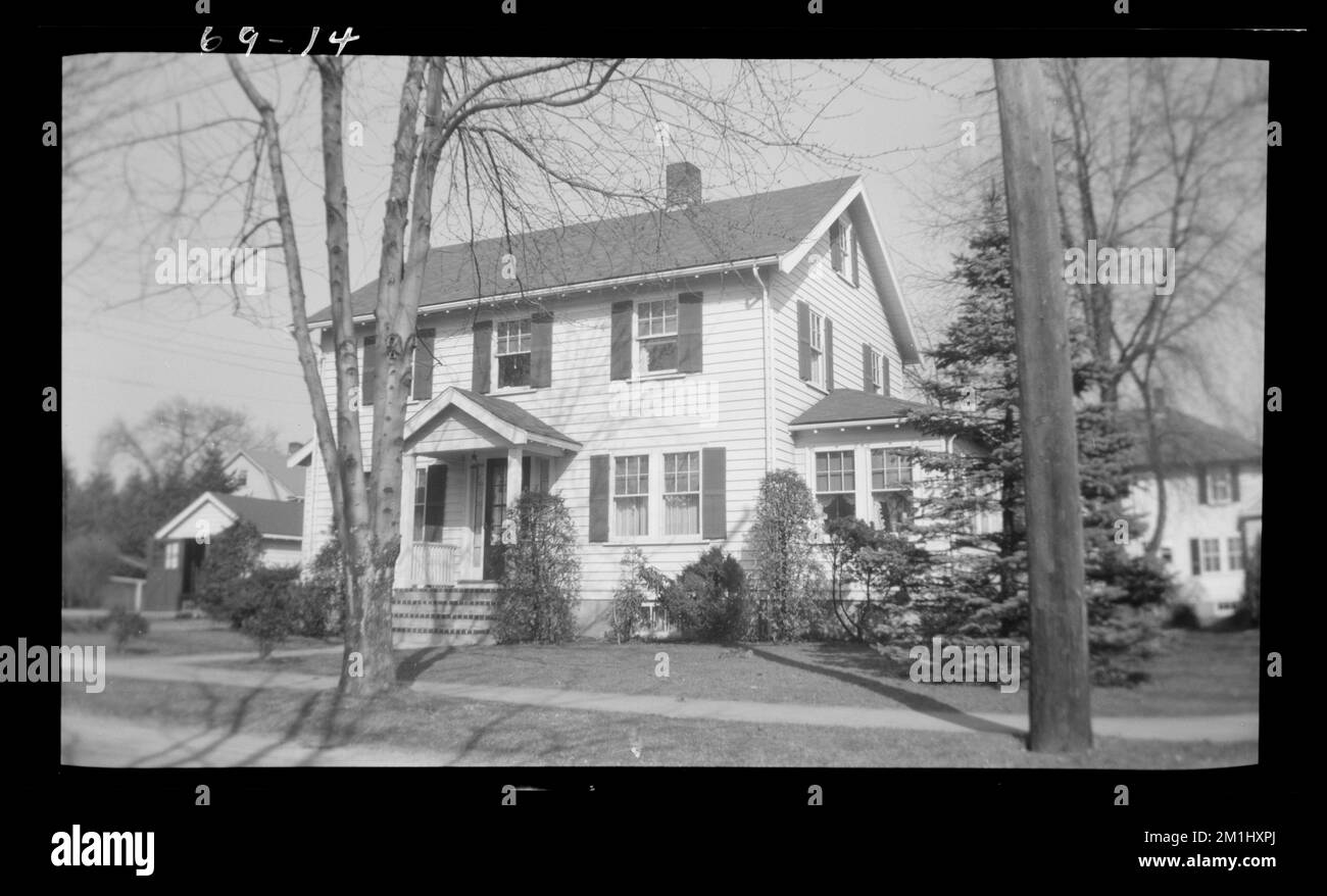 14 Coolidge Ave , Houses. Needham Building Collection Stock Photo Alamy