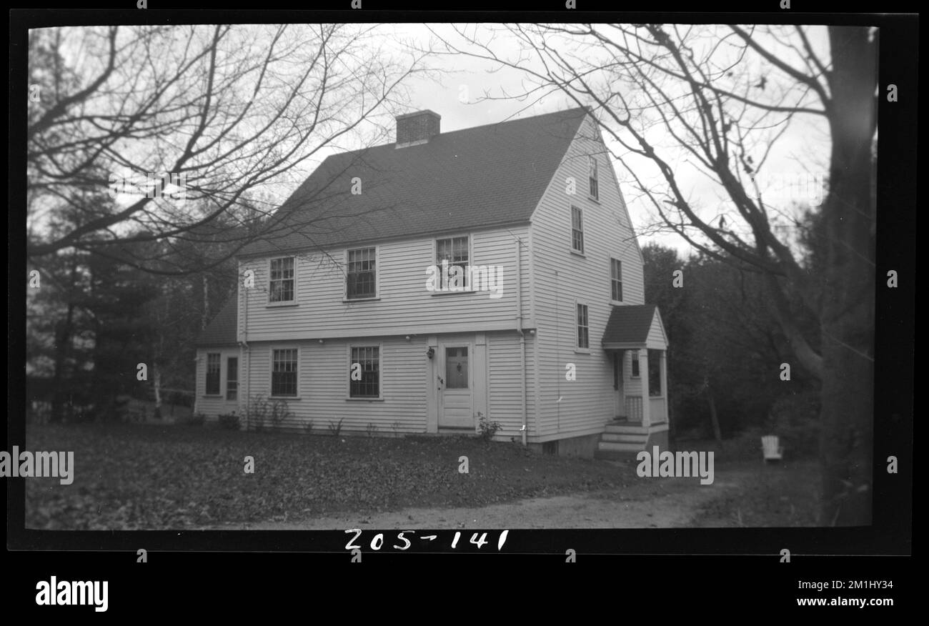 141 Marked Tree Rd , Houses. Needham Building Collection Stock Photo
