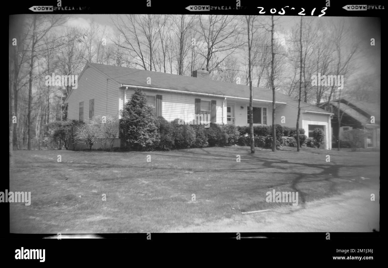 213 Marked Tree Rd , Houses. Needham Building Collection Stock Photo