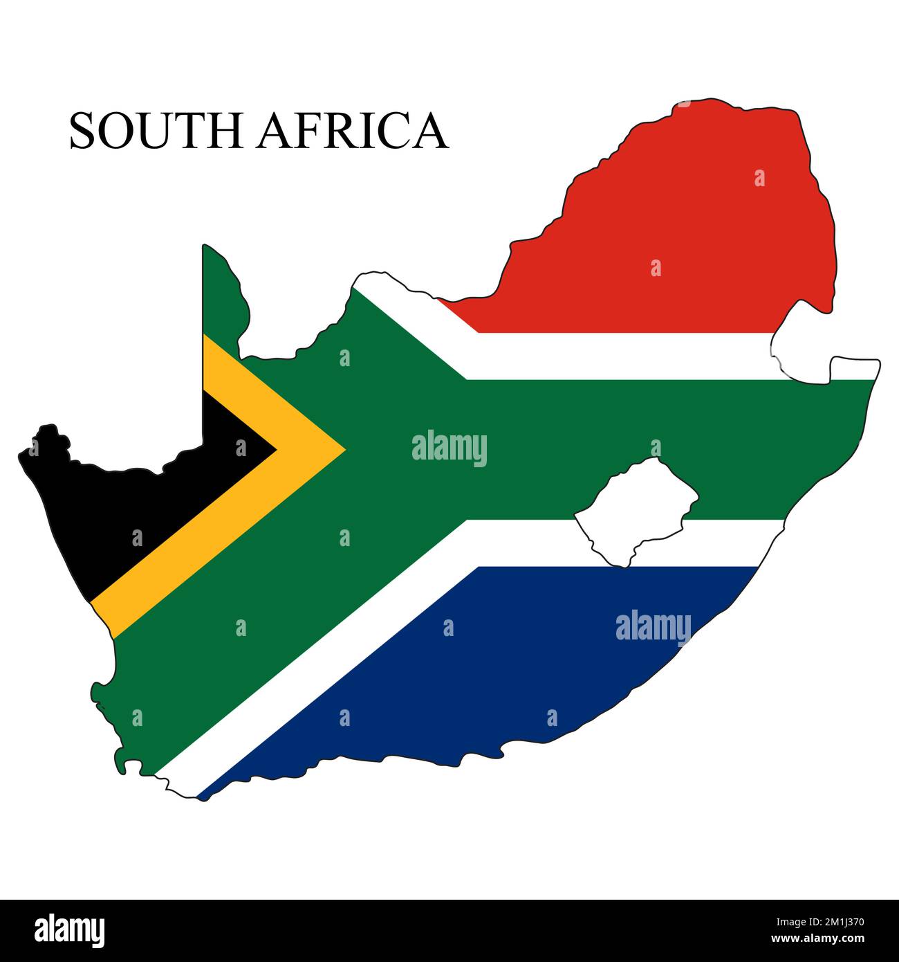 South Africa map vector illustration. Global economy. Famous country ...