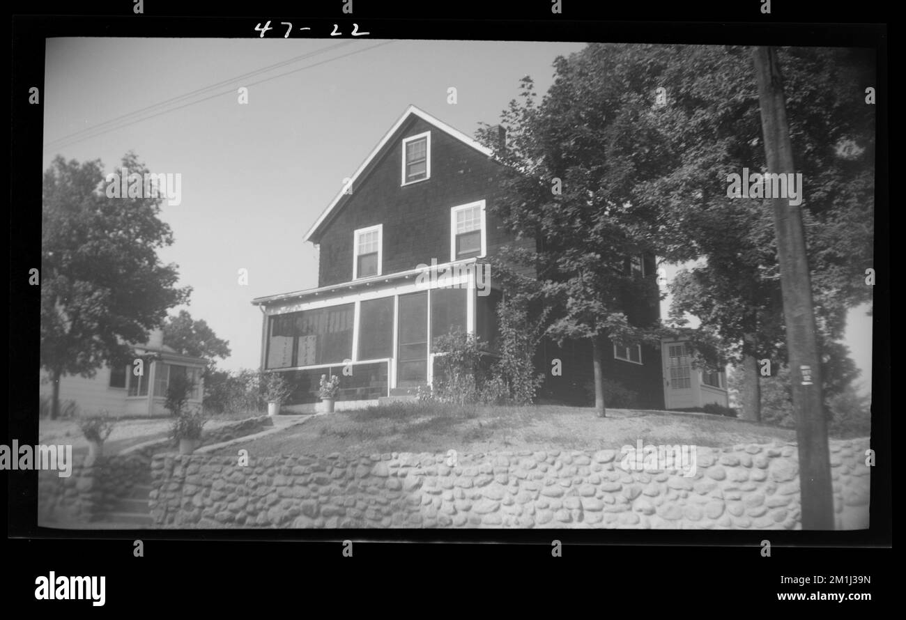 22 Cedar St , Houses. Needham Building Collection Stock Photo Alamy