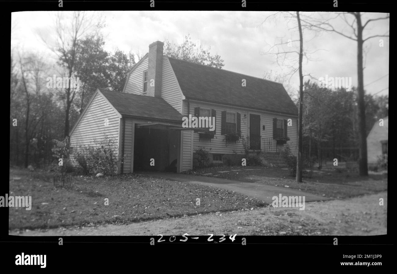 234 Marked Tree Rd , Houses. Needham Building Collection Stock Photo