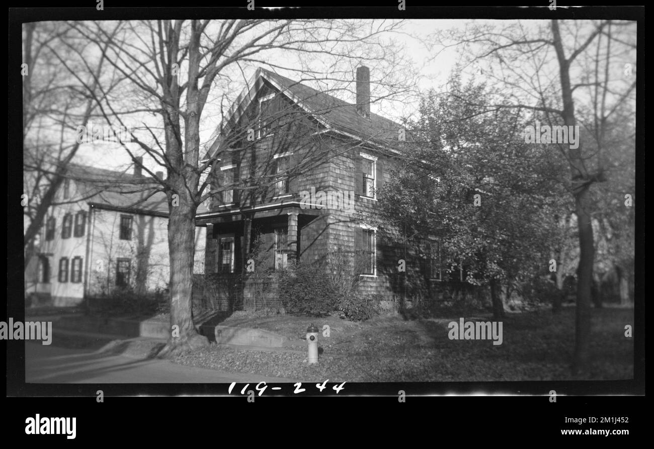 244 Garden Street , Houses. Needham Building Collection Stock Photo Alamy