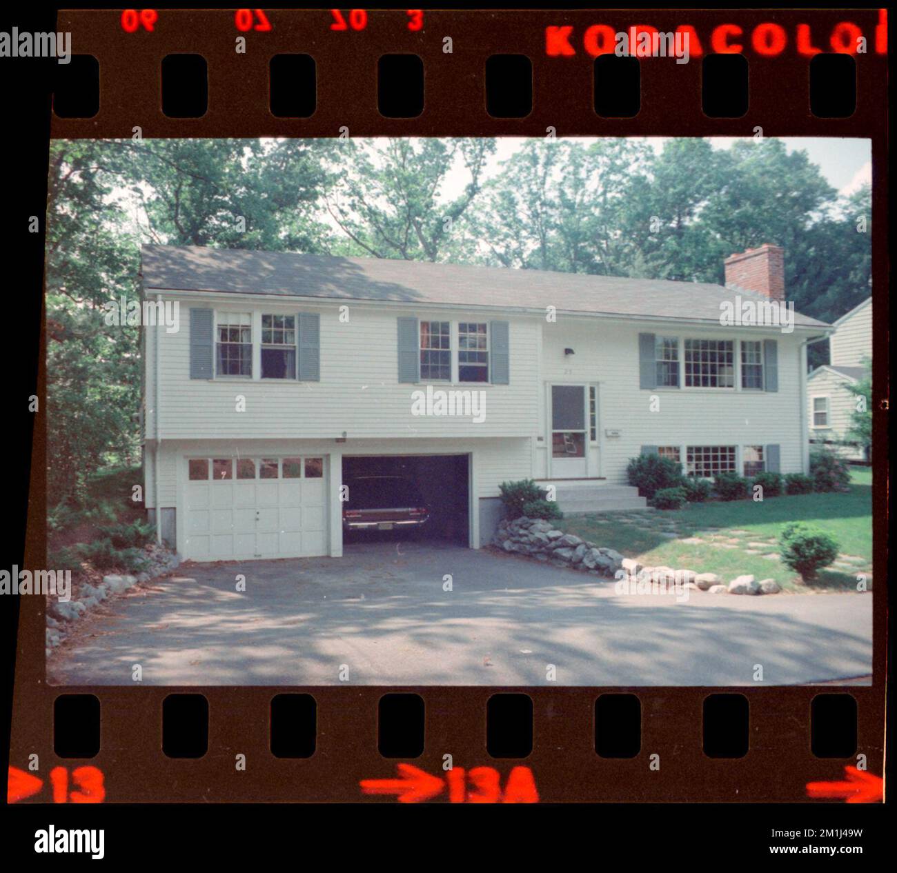 25 Trout Pond Lane , Houses. Needham Building Collection Stock Photo