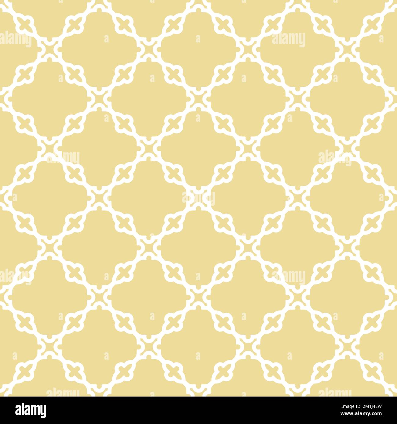 Seamless ornament in arabian style. Geometric abstract golden and white ...
