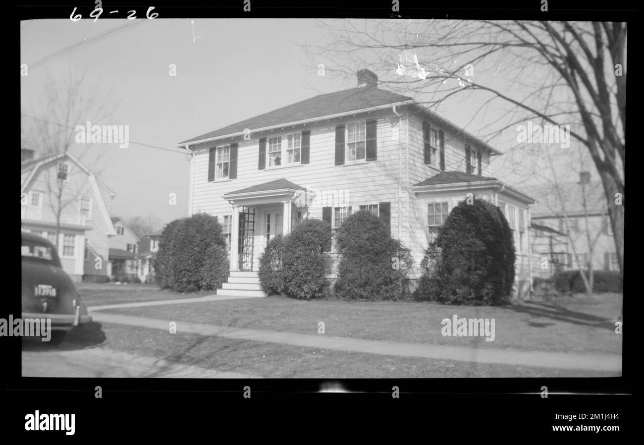 26 Coolidge Ave , Houses. Needham Building Collection Stock Photo Alamy