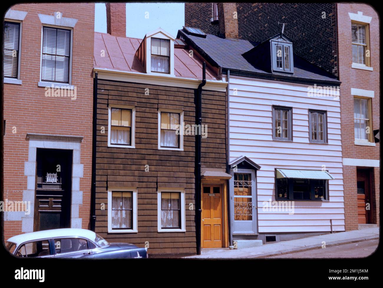 3 houses, back of Copp's Hill , Houses. Edmund L. Mitchell Collection ...