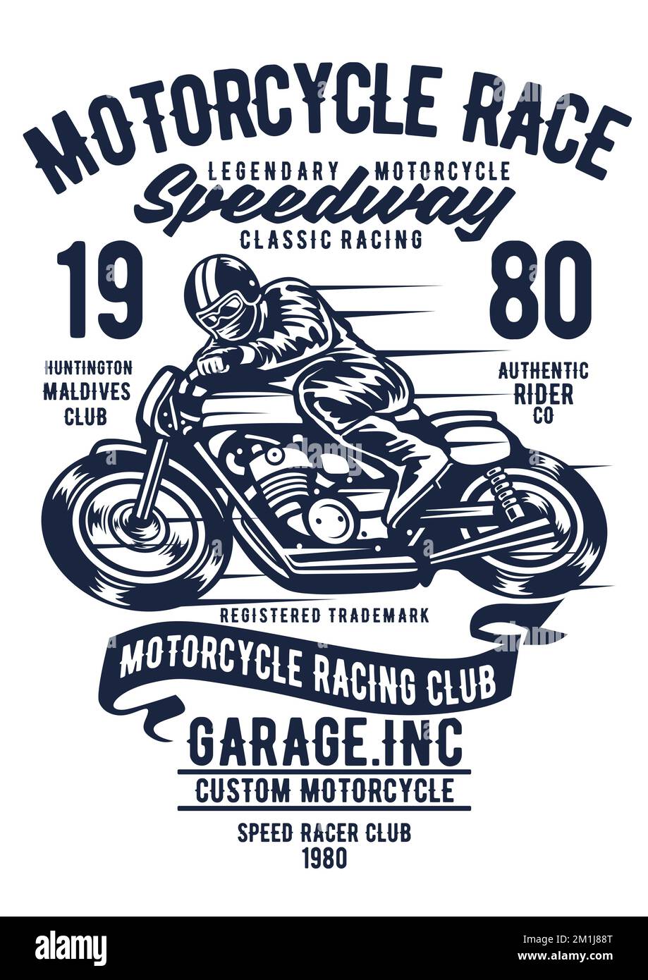 Vintage Motorcycle Racing Club Stock Photo