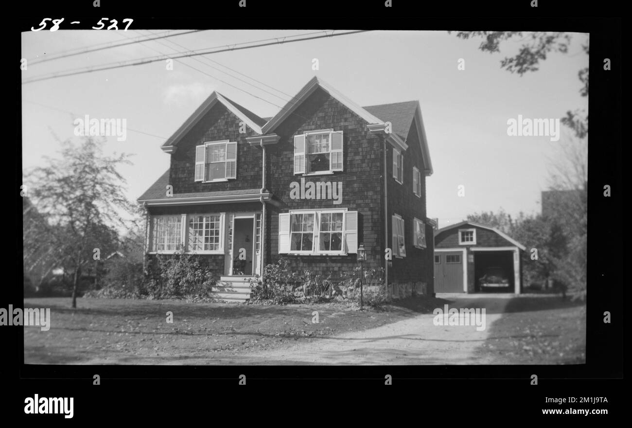 527 Chestnut Street , Houses. Needham Building Collection Stock Photo