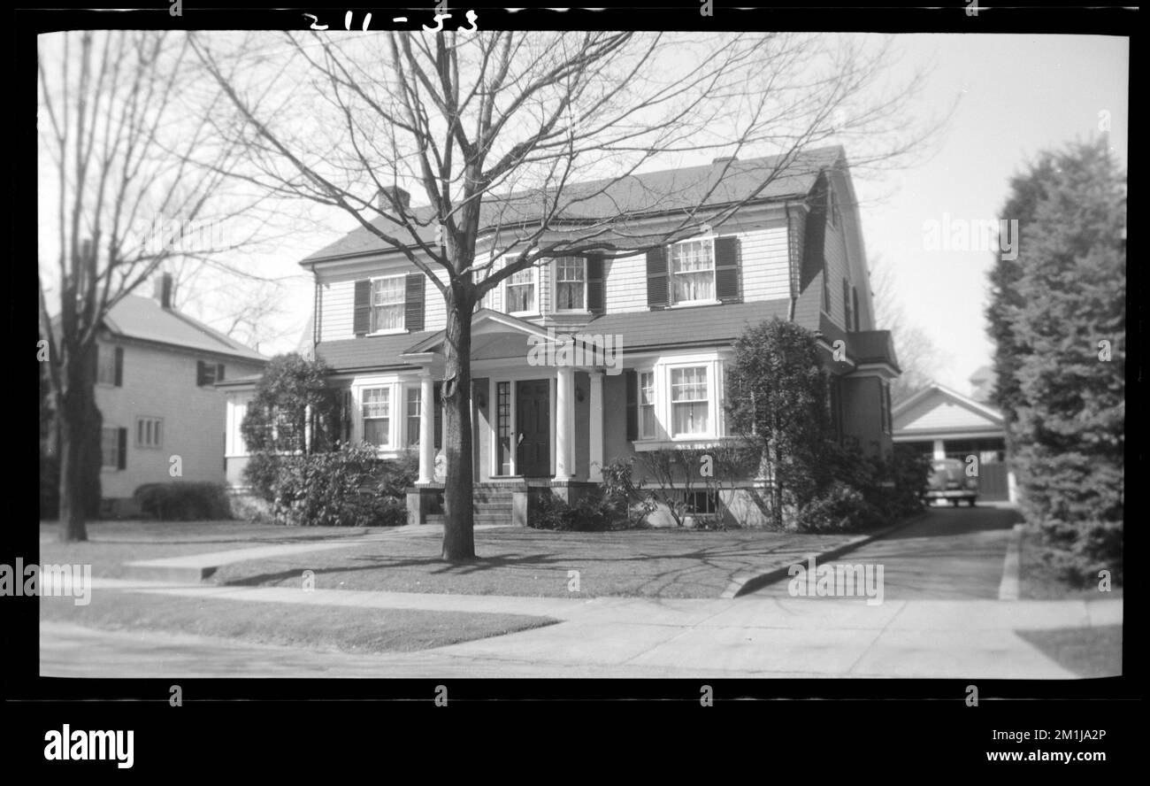 55 Mayo Ave , Houses. Needham Building Collection Stock Photo Alamy