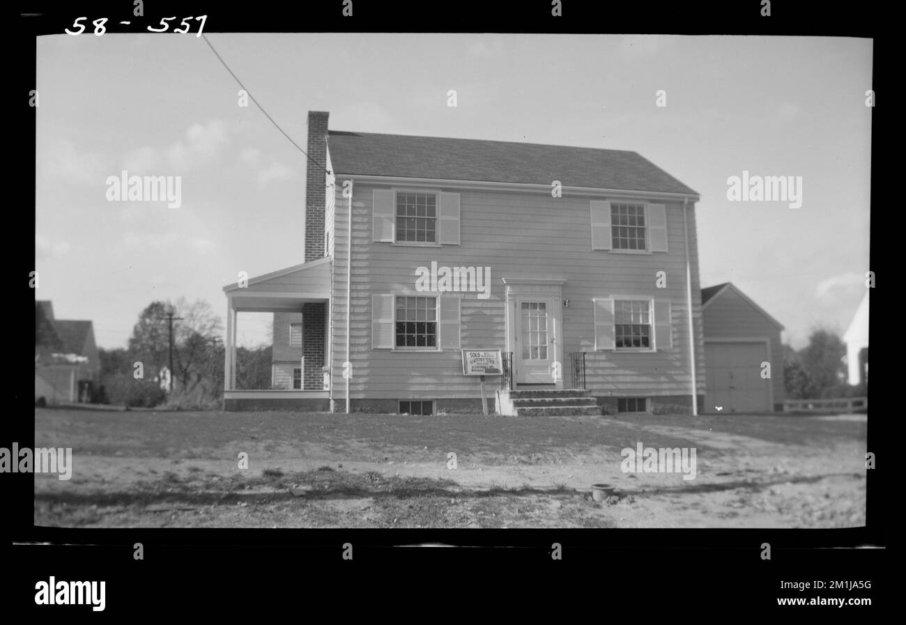 557 Chestnut Street , Houses. Needham Building Collection Stock Photo