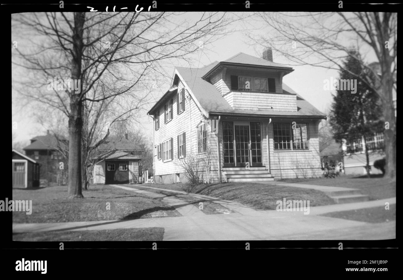 61 Mayo Ave , Houses. Needham Building Collection Stock Photo Alamy