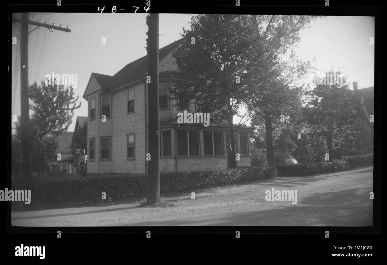 74 Central Ave , Houses. Needham Building Collection Stock Photo Alamy