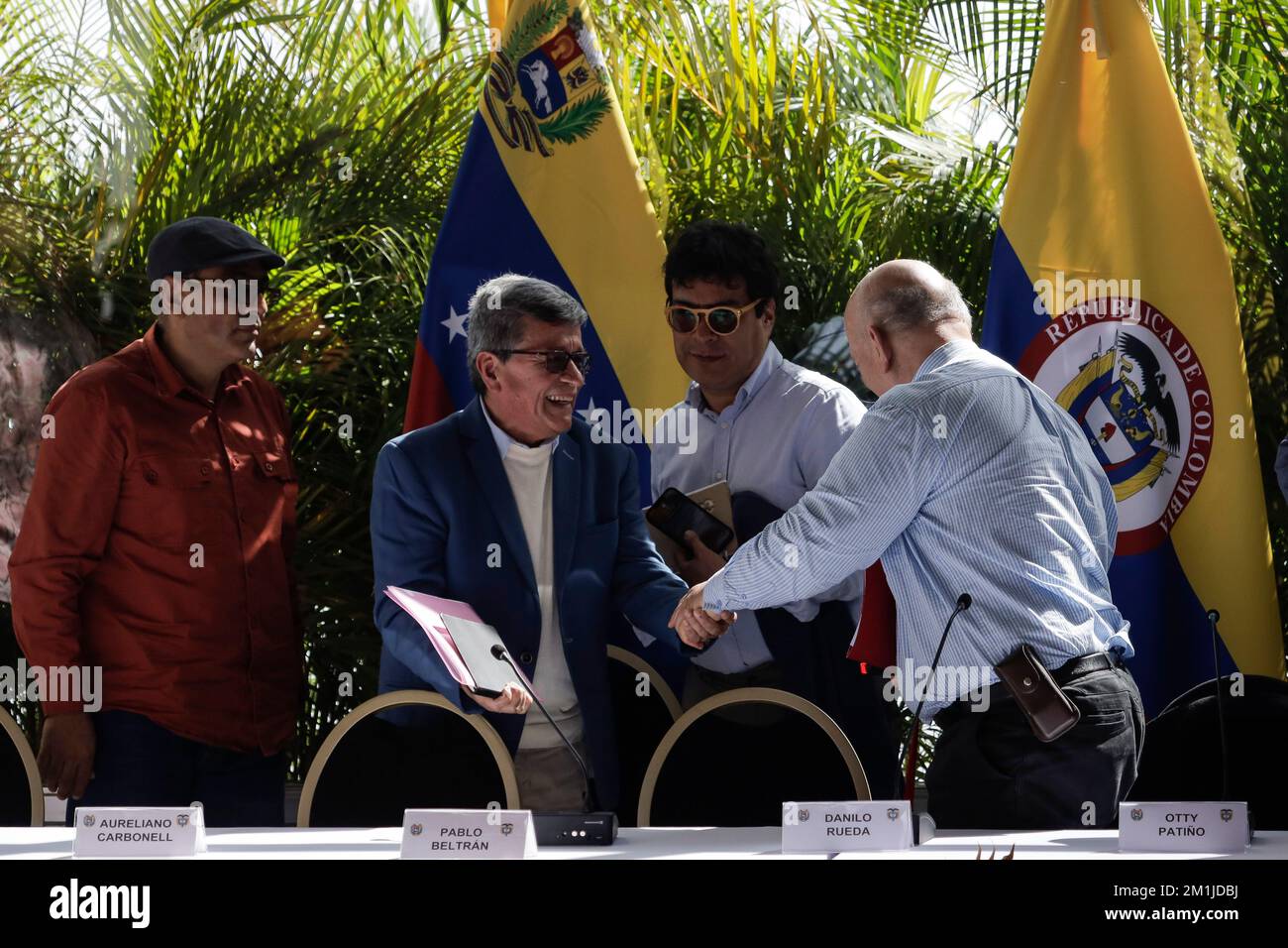 Caracas, Venezuela. 12th Dec, 2022. Pablo Beltran (2nd From Left ...