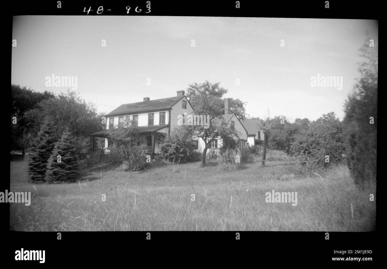 963 Central Ave , Houses. Needham Building Collection Stock Photo