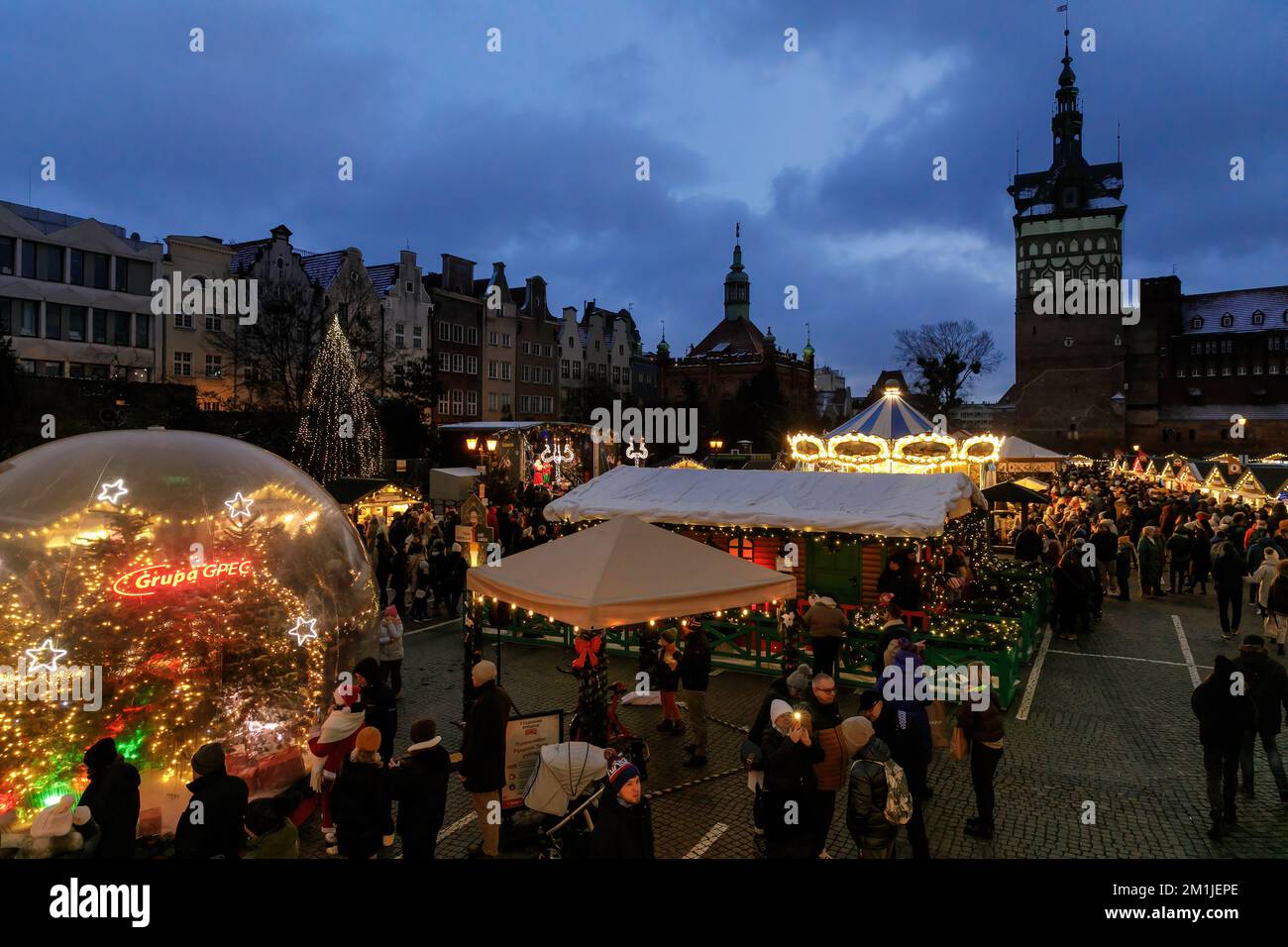 Gdansk, Poland. 11th Dec, 2022. People enjoy the Gdansk Christmas Fair