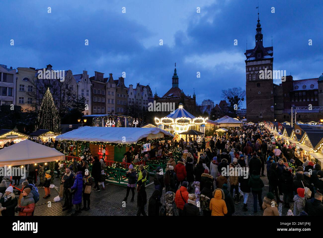 Gdansk, Poland. 11th Dec, 2022. People enjoy the Gdansk Christmas Fair