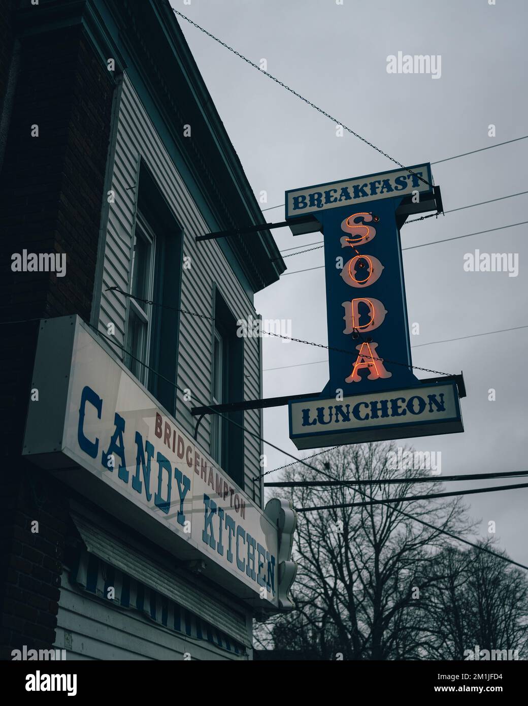 Bridgehampton Candy Kitchen vintage neon sign, Bridgehampton, New York