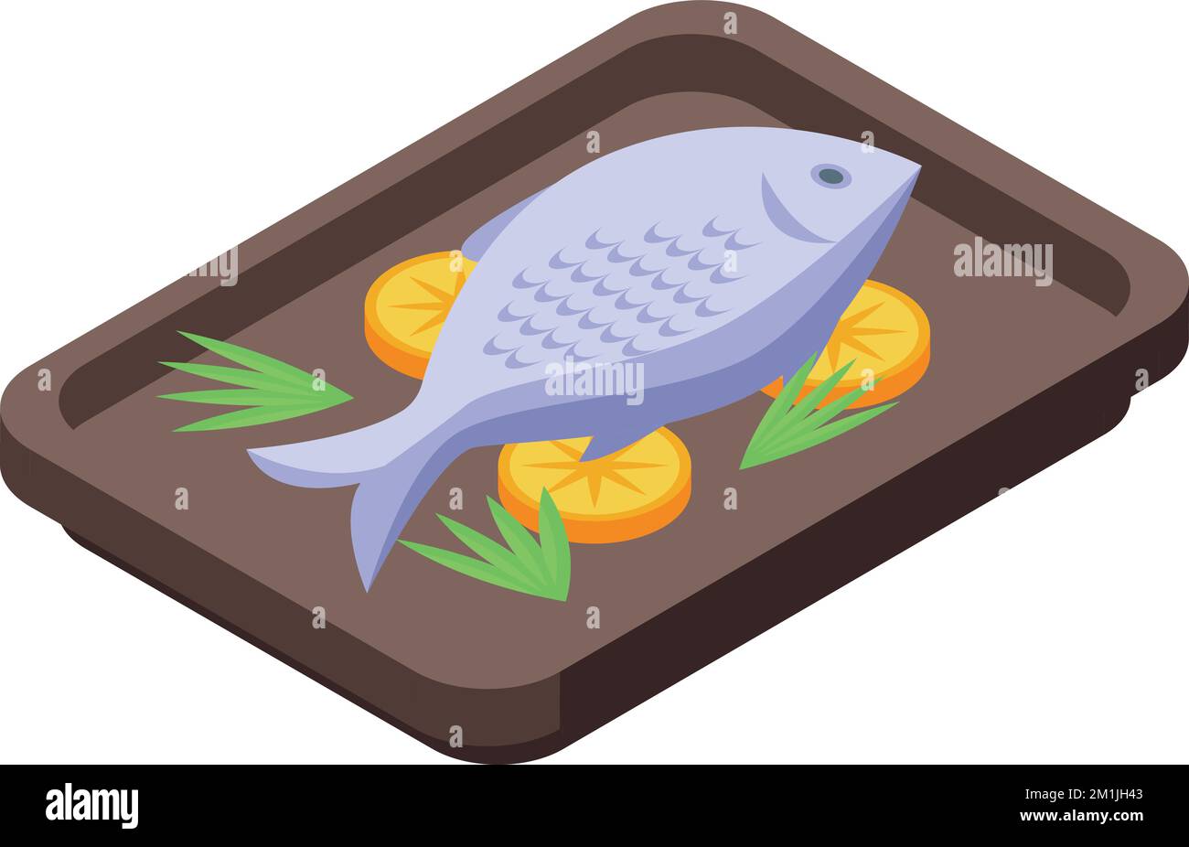 Tribal fish food icon isometric vector. Culture native. Totem people ...