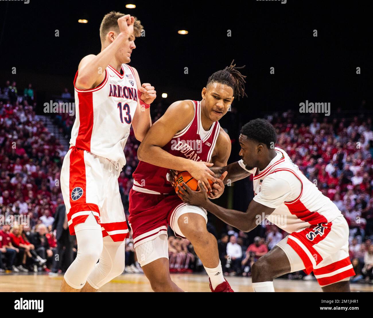 December 10 2022 Las Vegas, NV, U.S.A. Indiana forward Malik Reneau (5 ...