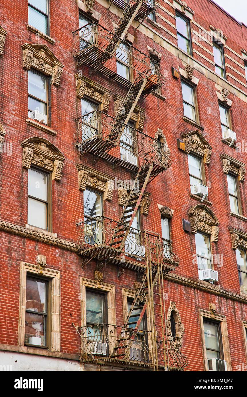 Red brick apartment building in hi-res stock and images Alamy