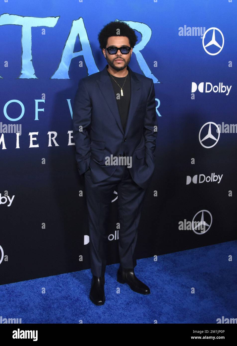 Los Angeles, USA. 12th Dec, 2022. The Weeknd walking the red carpet at the  US Premiere of 20th Century Studios “Avatar: The Way of Water” at Dolby  Theater in Los Angeles, CA