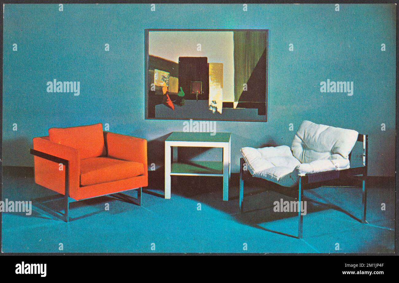 Advance Design Inc. , Chairs, Tables, Furniture industry, Tichnor Brothers Collection, postcards