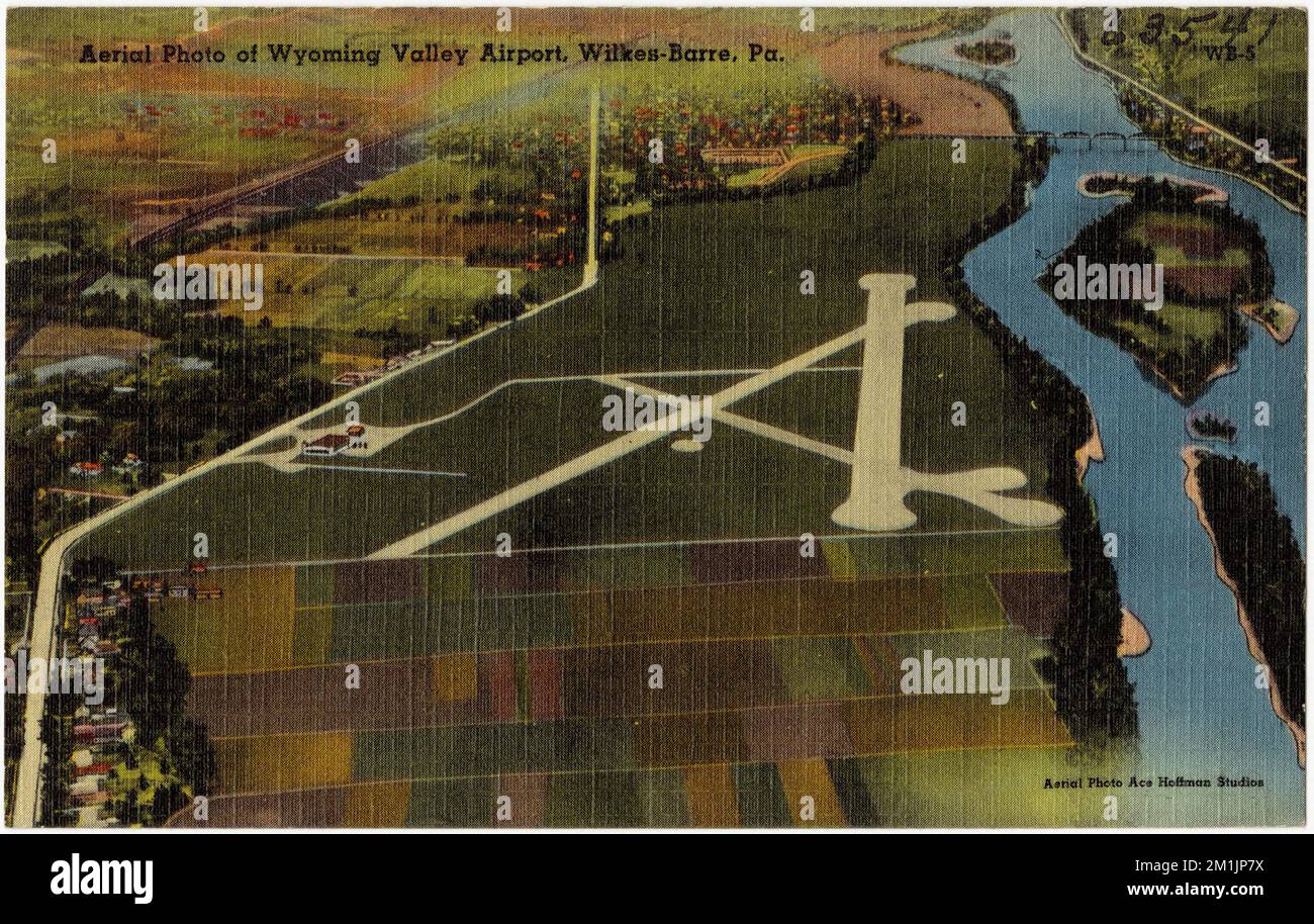 Aerial Photo Of Wyoming Valley Airport Wilkes Barre Pa Airports Aerial Photo Of Wyoming Valley Airport Wilkes Barre Pa Airports Tichnor Brothers Collection Postcards Of The United States 2M1JP7X 