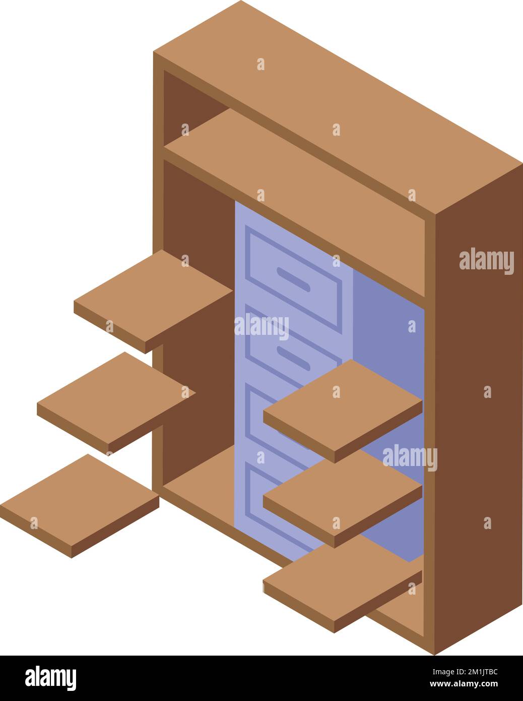 Wood furniture icon isometric vector. Making process. Worker carpenter