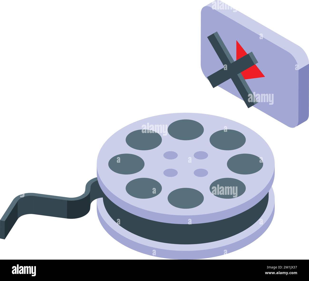 Video error icon isometric vector. Lost internet. Mobile service Stock Vector