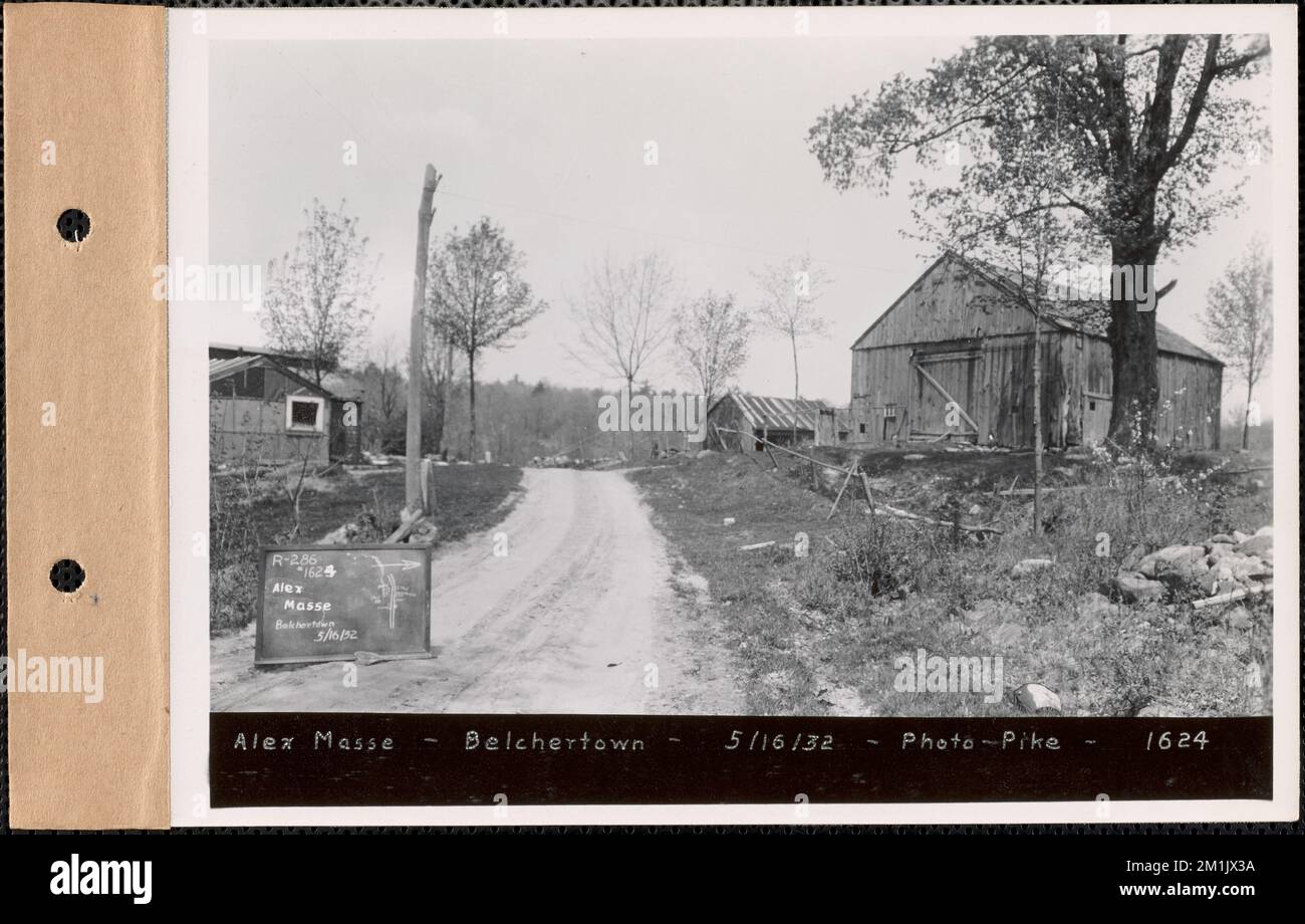 Alex Masse, barn, Belchertown, Mass., May 16, 1932 Parcel no. 286