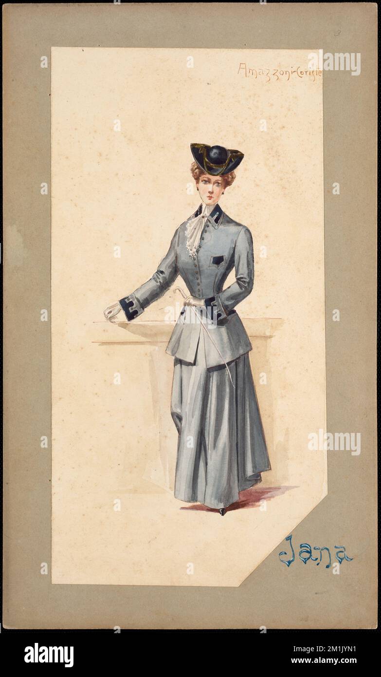Amazzoni - Coriste , Operas & operettas, Costumes, Allen A. Brown  Collection Stock Photo - Alamy
