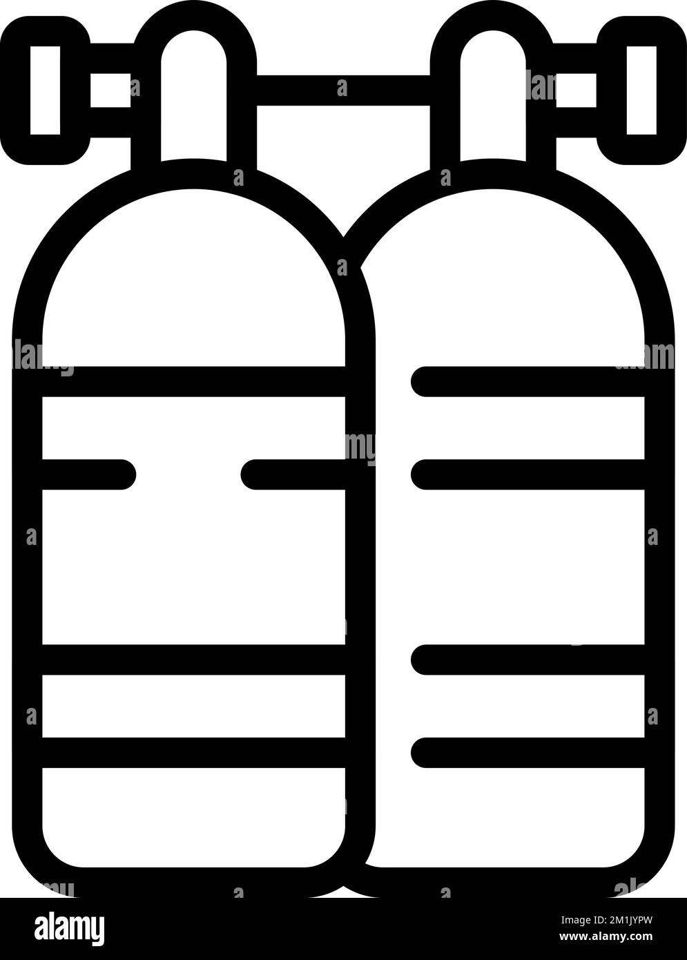 Oxygen balloon icon outline vector. Summer ski. Water ski Stock Vector