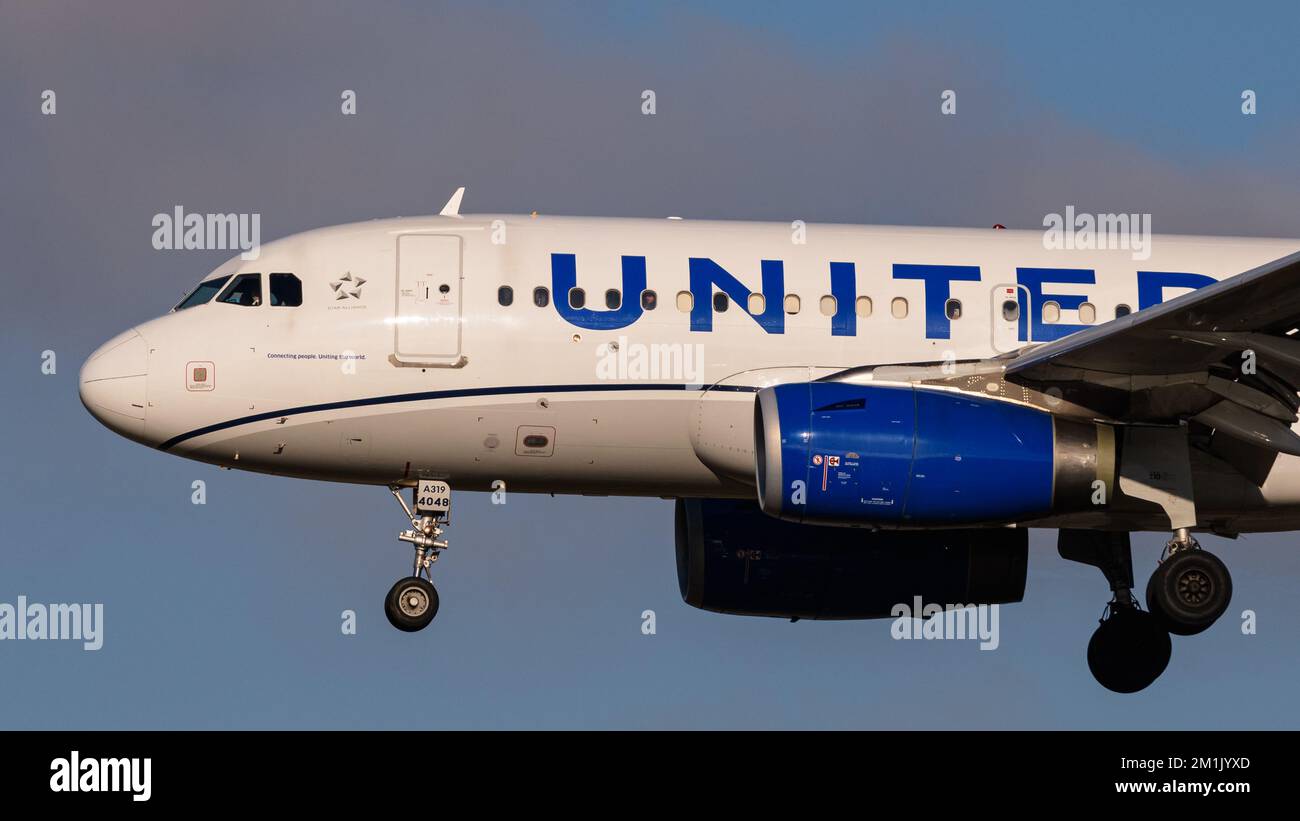 Richmond, British Columbia, Canada. 12th Dec, 2022. A United Airlines