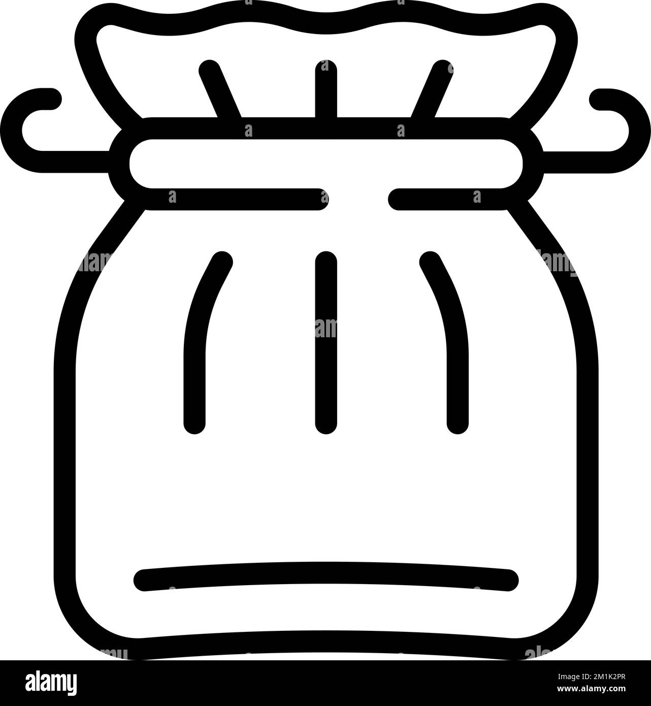 Sterile bag icon outline vector. Ear cotton. Wood earwax Stock Vector