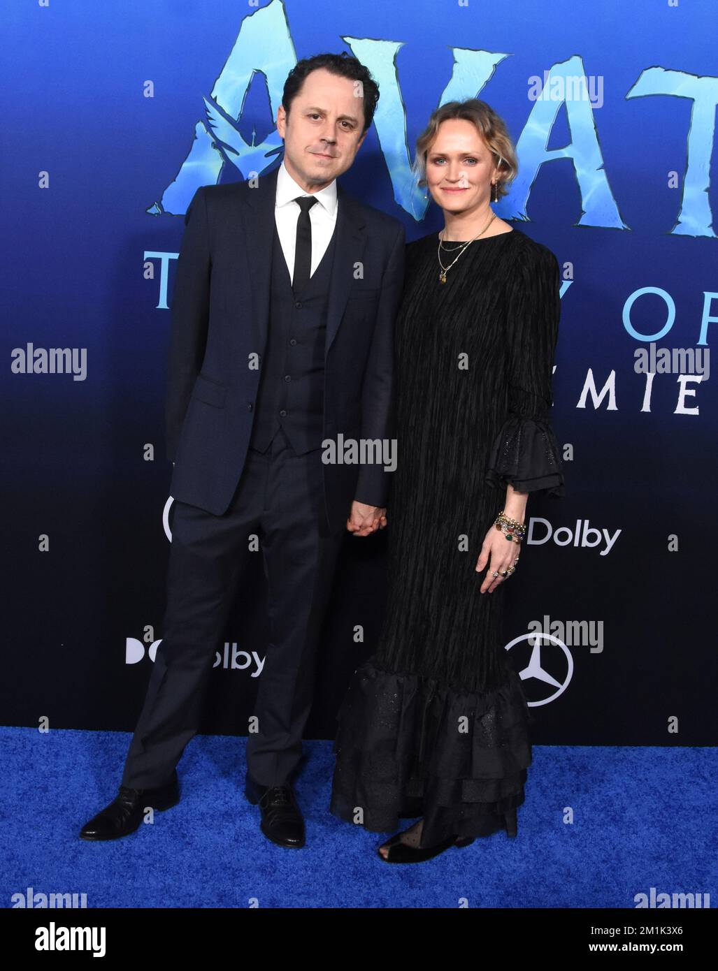 Hollywood, California, USA 12th December 2022 Actor Giovanni Ribisi and Emily Ward attend 20th Century Studio's 'Avatar 2: The Way of Water' U.S. Premiere at Dolby Theatre on December 12, 2022 in Hollywood, California, USA. Photo by Barry King/Alamy Live News Stock Photo
