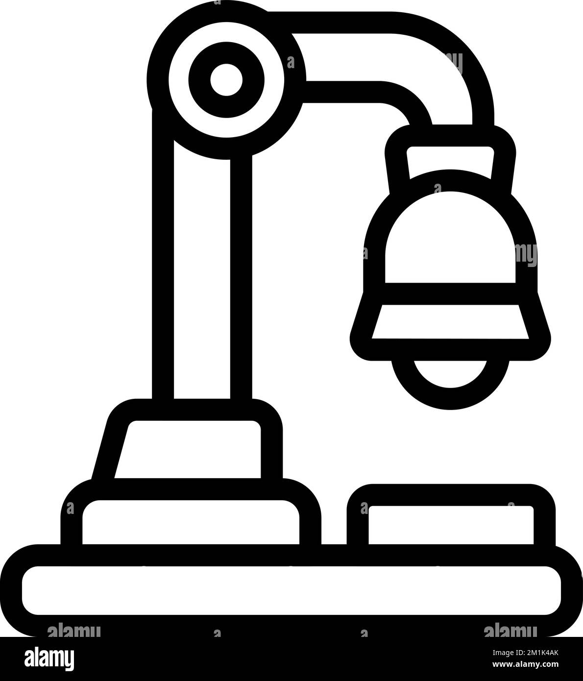 Desktop lamp icon outline vector. Class child. Study safety Stock Vector Image & Art Alamy